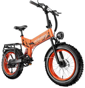 Bicicleta eletrica laranja